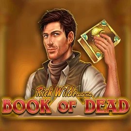 Book of Dead logo by Play'n GO at Kiekka Casino