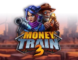 Official Slots logo: Money Train 3 by Relax Gaming at Kiekka Casino